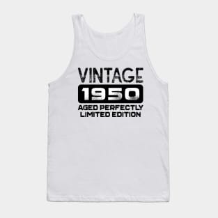 Birthday Gift Vintage 1950 Aged Perfectly Tank Top